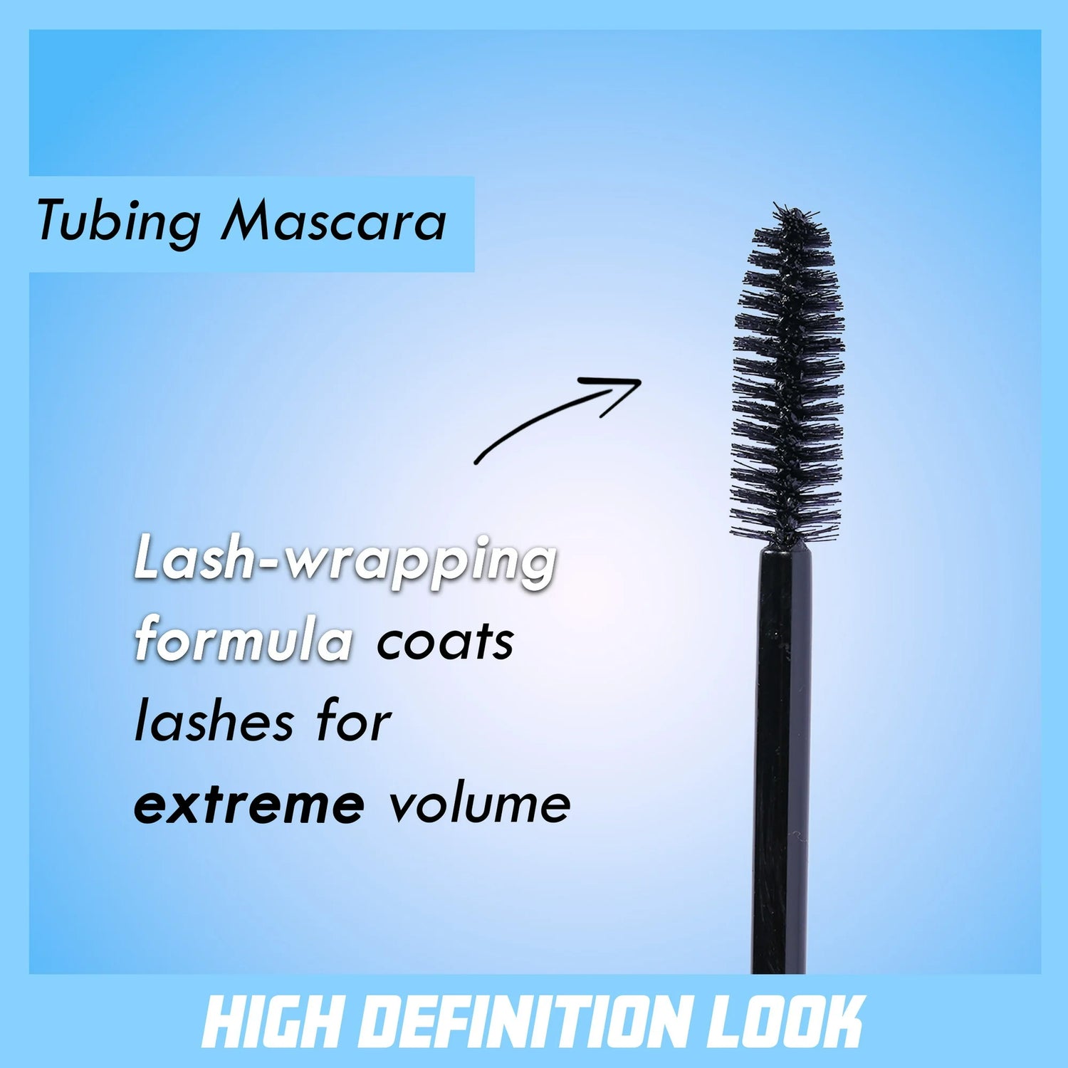 HD Curve Defining Waterproof + Volumizing Mascara, Black
