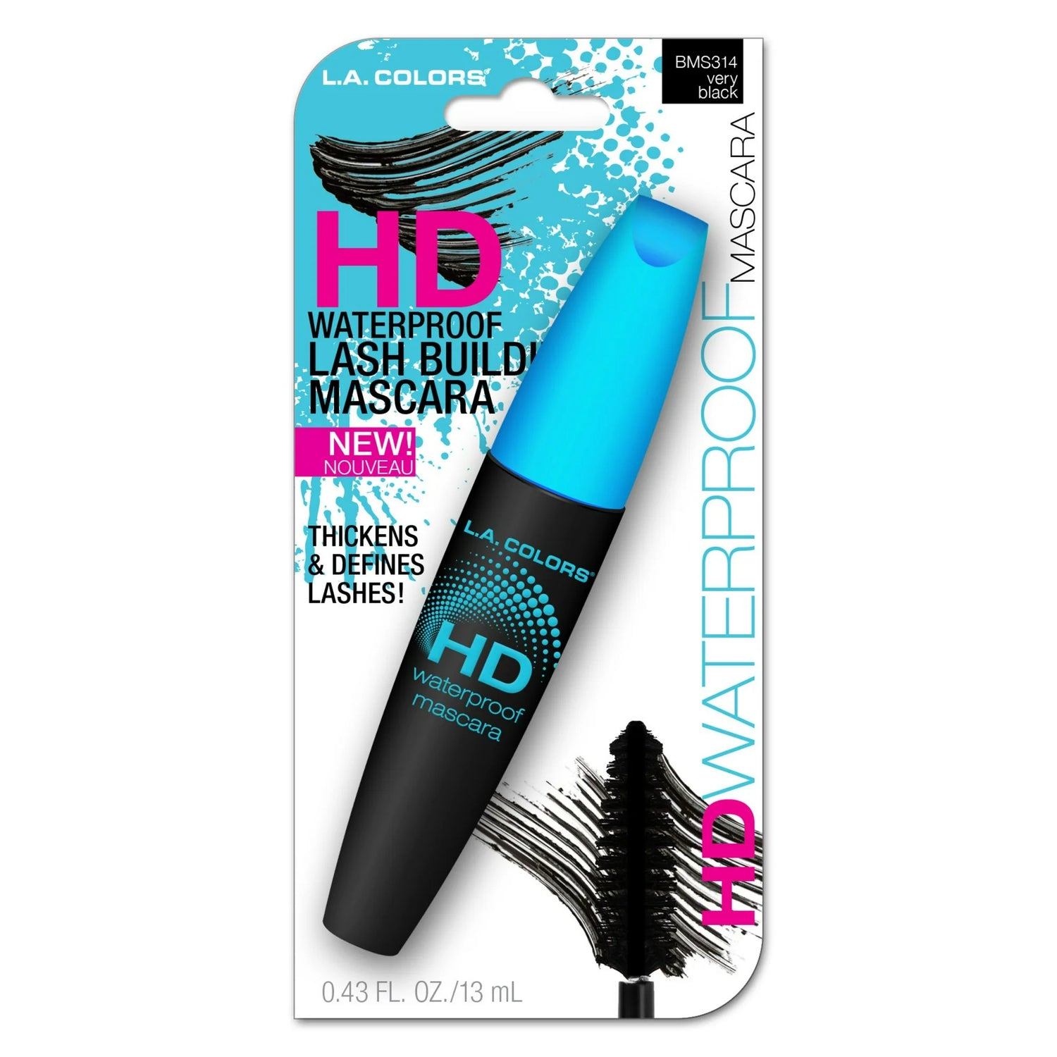 HD Curve Defining Waterproof + Volumizing Mascara, Black